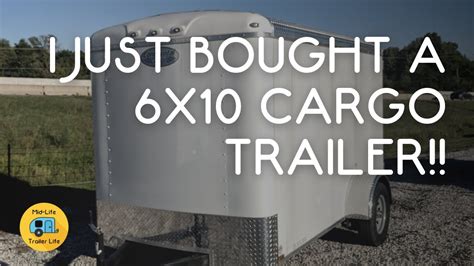 Cargo Trailer To Camper Conversion 6x10 Cargo Trailer Conversion