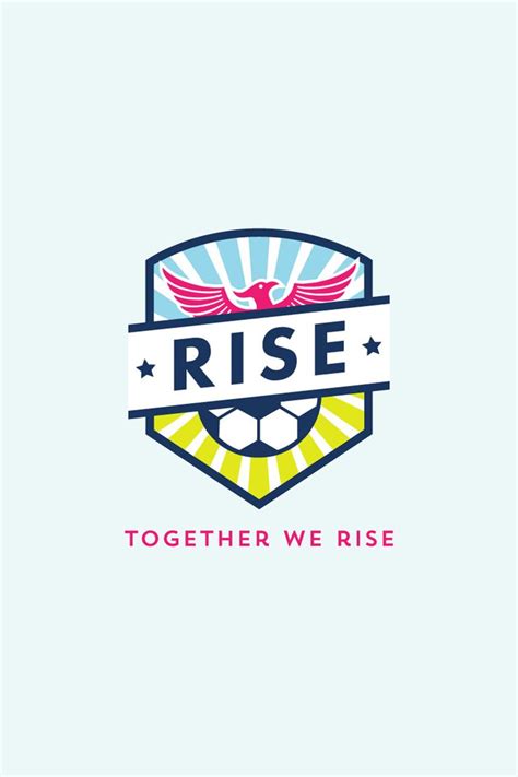 The Logo For Rise Together We Rise With An Eagle And Sun In The Background