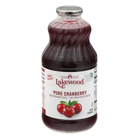 Lakewood Fresh Pressed 100 Premium Pure Cranberry Juice Shop Juice