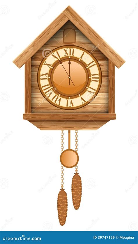 Cuckoo Clock Stock Vector Illustration Of Elegance Minute 39747159
