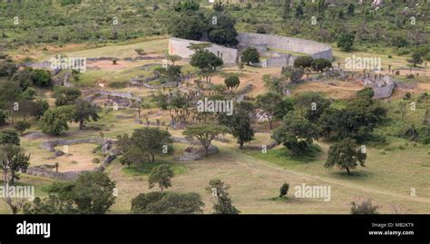 The Great Enclosure At Great Zimbabwe Near Masvingo In Zimbabwe The