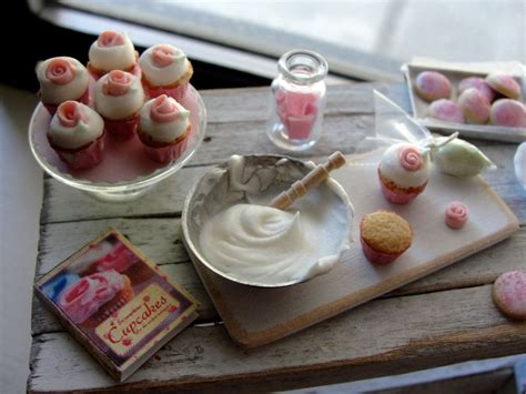 Dollhouse Miniature Baking Cupcakes And Cookies Etsy Baking