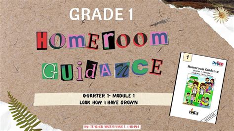 Homeroom Guidance Grade 1 Q1 Module 1 Aireen Marie Schoolstuff