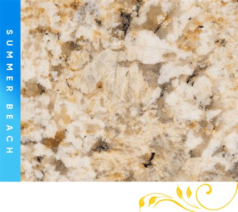 Summer Beach Granite Counter Top Cabinet Outlet