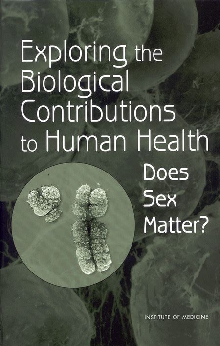 Front Matter Exploring The Biological Contributions To Human Health