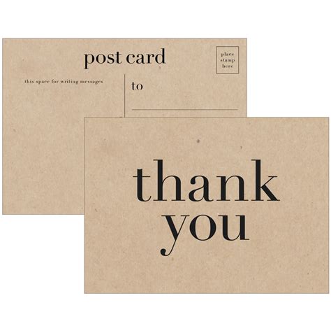 Modern Thank You Postcards Pack Of 10