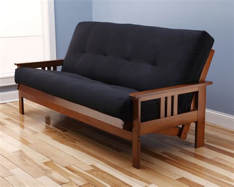 Traditional futons fold usually in a s like in photo above. Monterey Futon Frame Barbados by Kodiak