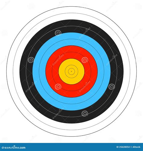 Archery Target Stock Images Image 25628054