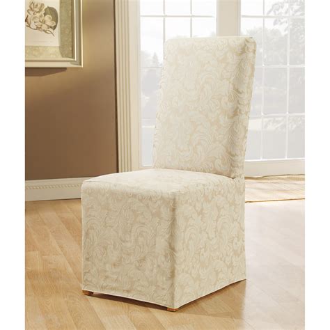 Sure Fit Scroll Classic Dining Chair Skirted Slipcover And Reviews Wayfair