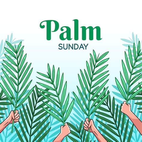 Free Vector Hand Drawn Palm Sunday Illustration
