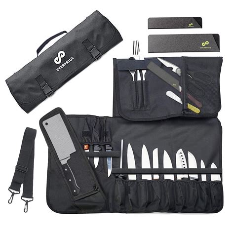 Chefs Knife Roll 17 Slots Professional Knife Bag Everpride