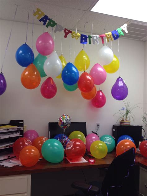 Birthday Decoration For An Office Happy Birthday Ballon Birthday