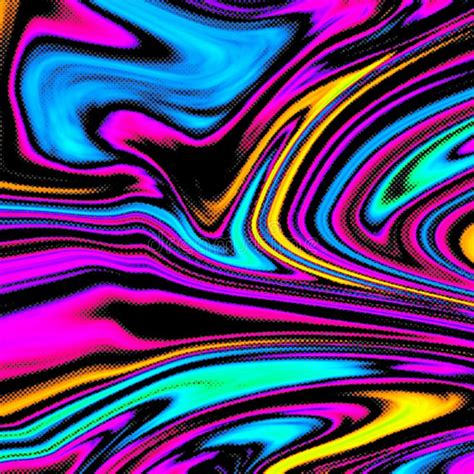 Futuristic Rainbow Colors Liquid Abstract Stock Illustration