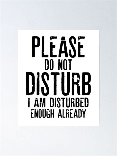 Funny Do Not Disturb Quotes Mcgill Ville