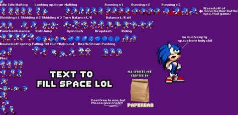 Sonic Sprite Sheet Or Sumthin By Skitzhedgehog On Deviantart
