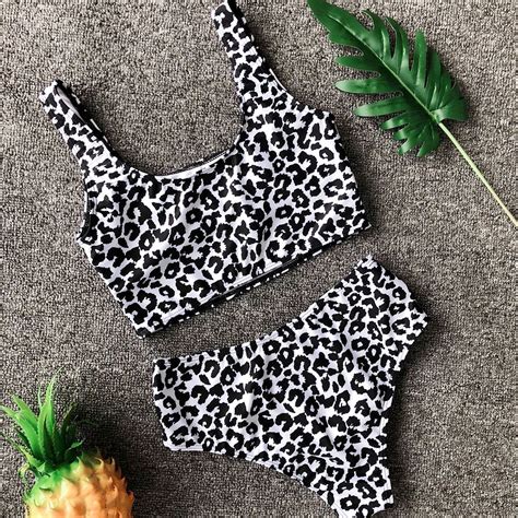 Wholesale Leopard Print Swimsuits Sexy Push Up Bikinis Set MJ 267 DF