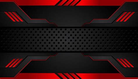Black And Red Metal Background Premium Vector Youtube Banner Design