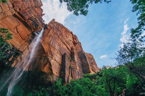 Gambar Pemandangan Pohon Alam Batu Air Terjun Gurun Gunung