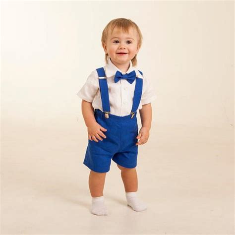 Shop for boy first birthday outfit online at target. Baby Boy Linen Suit Ring Bearer Outfit First Birthday ...