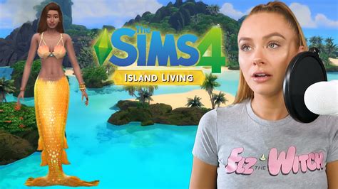 New Sims 4 Island Living Turning My Sim Into A Mermaid Youtube