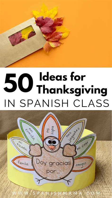 Thanksgiving In Spanish Class A Mega Collection Of Classroom Ideas