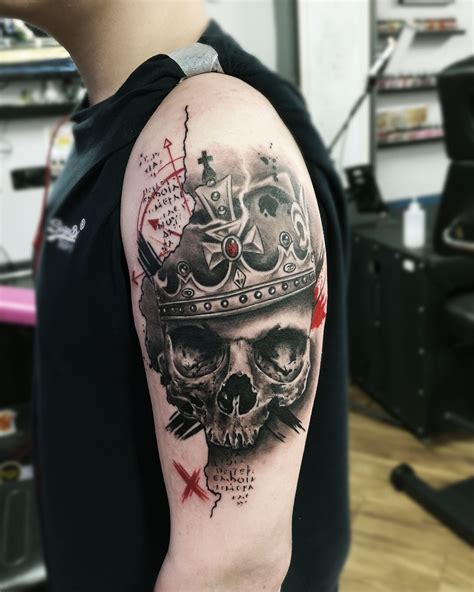 50 thorn tattoos for men sharp design ideas. skull crown tattoo , trashpolkata tattoo | Crown tattoo ...