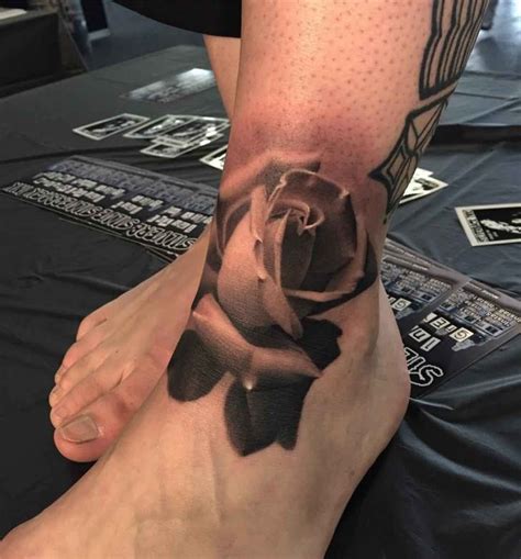 Rose Tattoo Ankle Best Tattoo Ideas Gallery