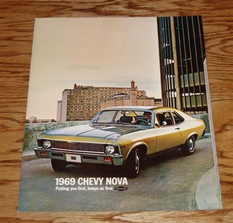 Original 1969 Chevrolet Nova Sales Brochure 69 Chevy Ss 1200 Picclick