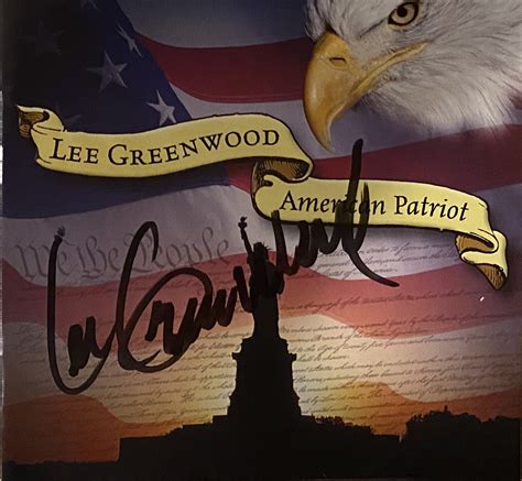 American Patriot Cd Autographed Lee Greenwood
