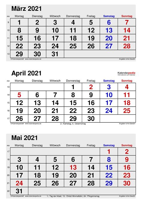 Kalender April 2021 Als Pdf Vorlagen