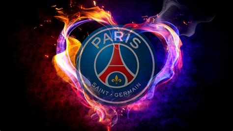 Paris Saint Germain Logo In Colorful Fiery Background Hd Psg Wallpapers
