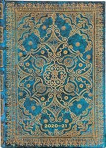 Paperblanks 18 Month Diaries 2020 2021 Azure Horizontal Midi 130