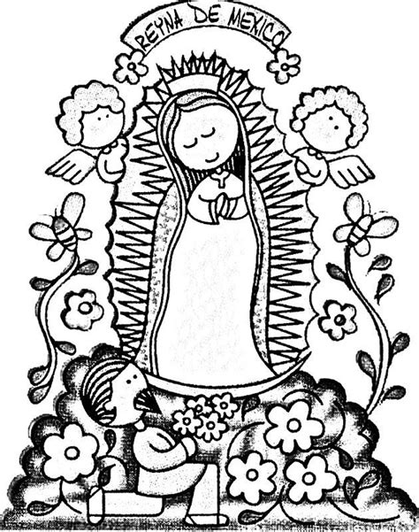 La Virgen De Guadalupe Coloring Pages