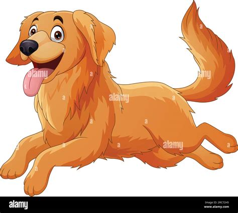 Cute Happy Dog Cartoon Running Stock Vector Image And Art Alamy
