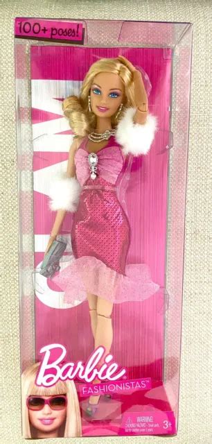 2009 Mattel Barbie Glam 100 Poses Articulated Fashionista R9878~nrfb 39 99 Picclick
