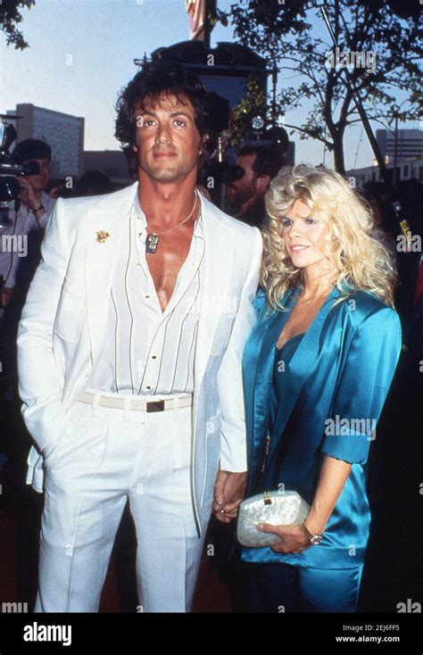 Actor Sylvester Stallone And Wife Sasha Czack Attend