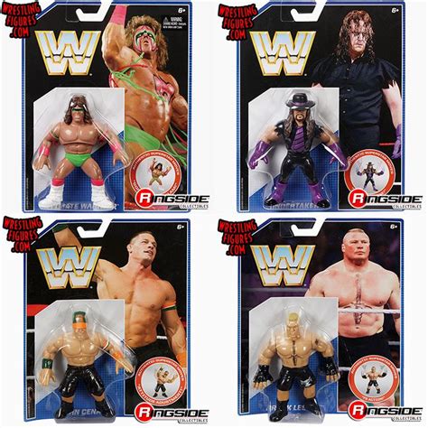 Wwe Retro Series 1 Figures Set Of 4 Wwe Toy Wrestling Action Figures