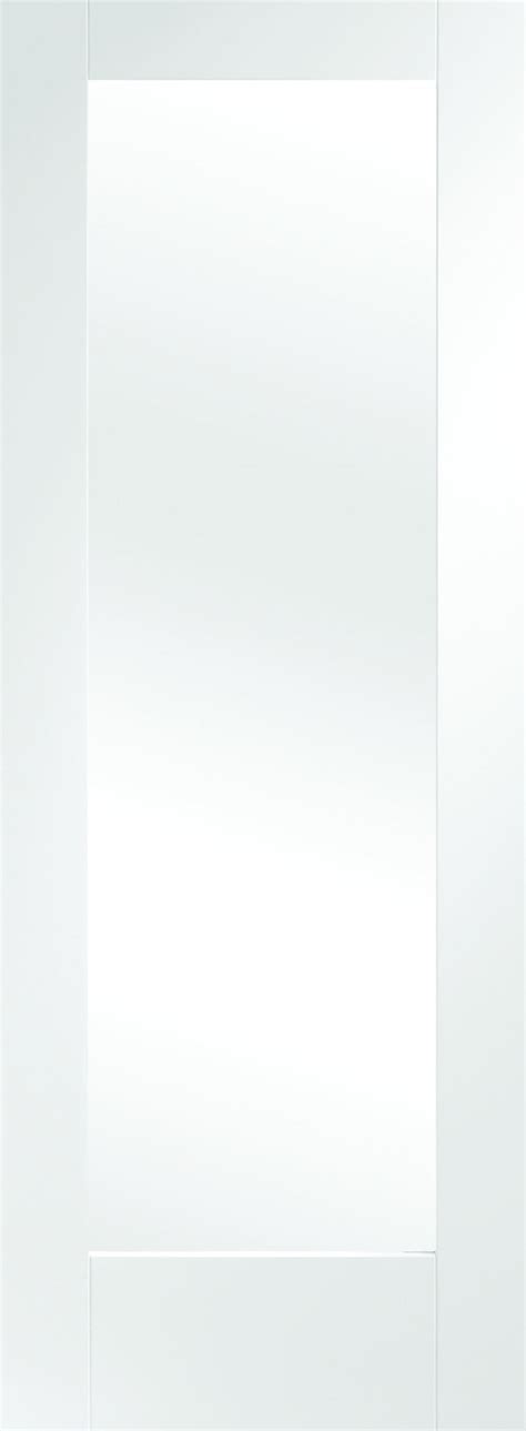 2040 X 726 X 40mm Pattern 10 White Clear Glass Internal Door