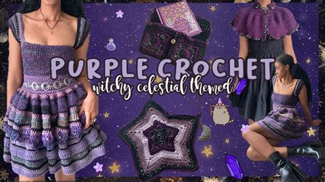🔮☾ Purple Crochet 🌙 Witchy Celestial Themed Youtube