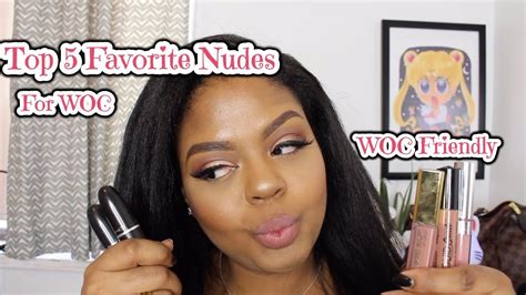 my top 5 favorite nude lipsticks woc friendly sophia roses youtube