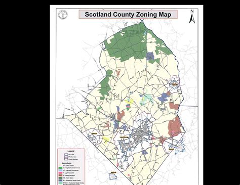 Scotland County Zoning Map Scotland County Nc