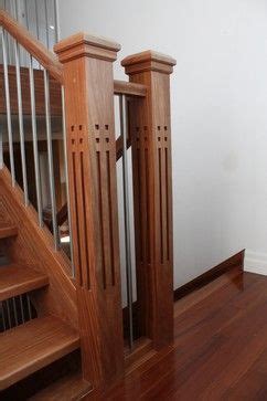 Square craftsman pvc column wraps & post covers by fypon. Mission Style Newel Posts Design, Pictures, Remodel, Decor ...