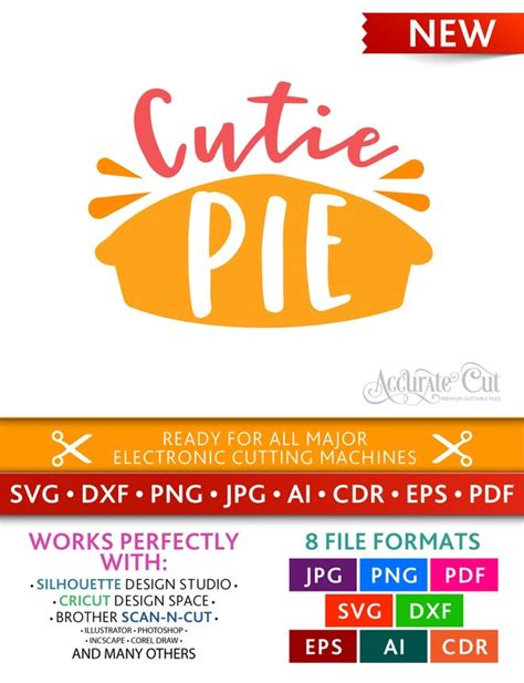 Cutie Pie Svg Cutie Pie Cut Files Thanksgiving Cricut Etsy