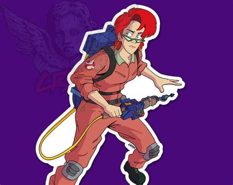 The Real Ghostbusters Janine Melnitz Ghostbuster Vinyl Sticker Etsy