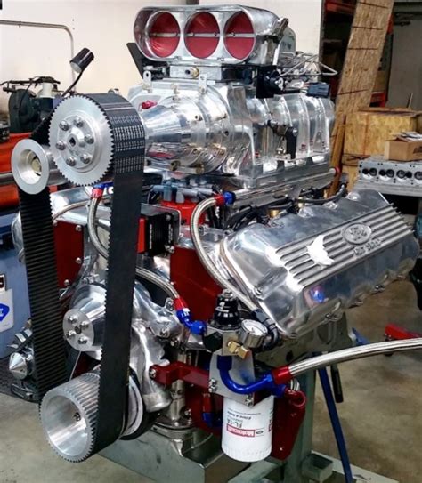 427 Sohc Ford Cammer Engine With Roots Style Blower And Bug Catcher