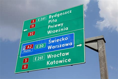 Road Sign In Poland Royalty Free Stock Photos Image 32147628