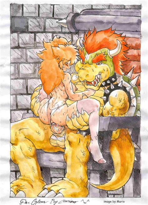 Princess Peach And Bowser Mario Drawn By Mariano Danbooru