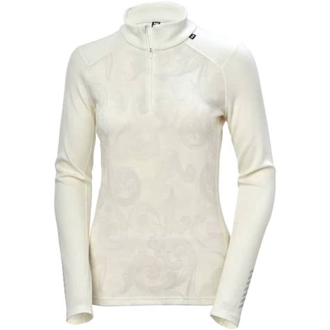 Helly Hansen W Lifa Merino Midweight Graphic Off White Rosemaling T Shirt Thermique