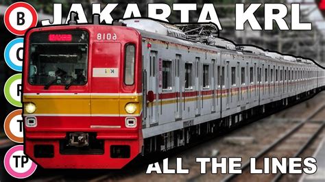 All The Lines Jakarta Commuter Rail System KRL Commuterline