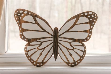 Hand Cut Wood Butterfly Wall Art